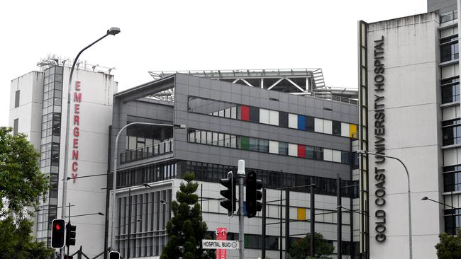 Gold Coast University Hospital, where Tom Hanks and his wife Rita Wilson are in quarantine. Photo: Bradley Kanaris, Getty Images.