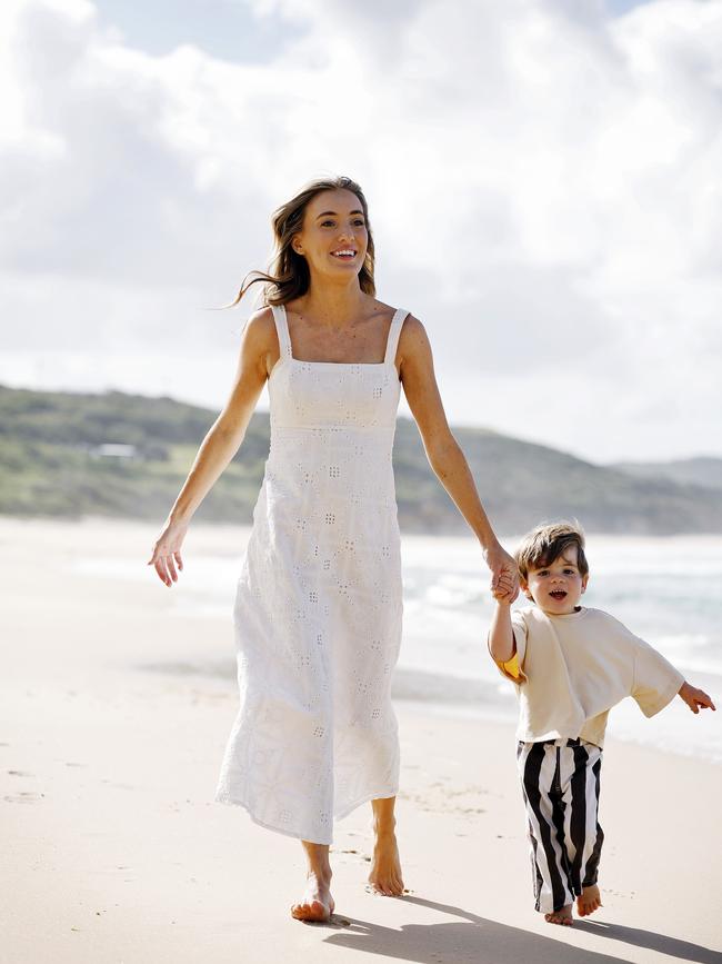 Savannah McKell with son Elijah. Picture: Sam Ruttyn