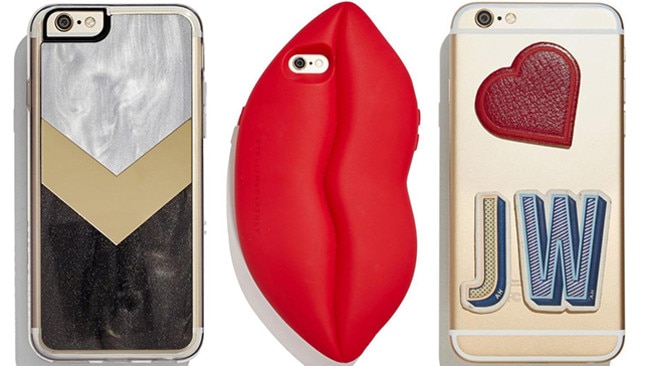 From left: Strut clear case ($45, shopbop.com), Stella McCartney, and Anya Hindmarch.