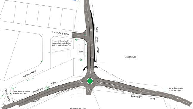 WORKS PLANNED: Bangalow Road/Angels Beach Drive roundabout set for an upgrade.