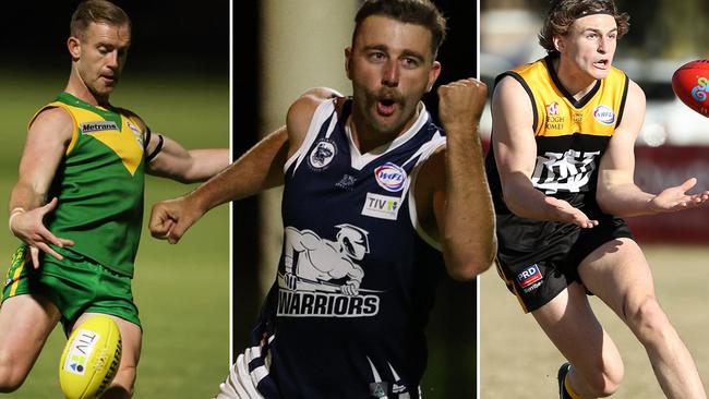 Nick Graham, Brenton Payne and Josh Mould have been among the WRFL’s leading players this season. Picture: Local Legends Photography