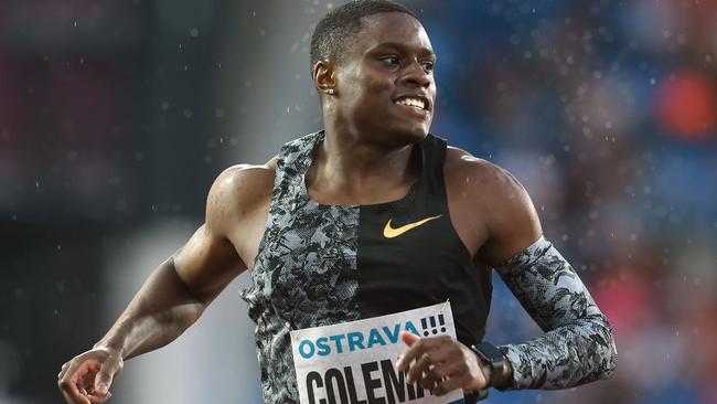 Christian Coleman holds the world’s leading time for this year.