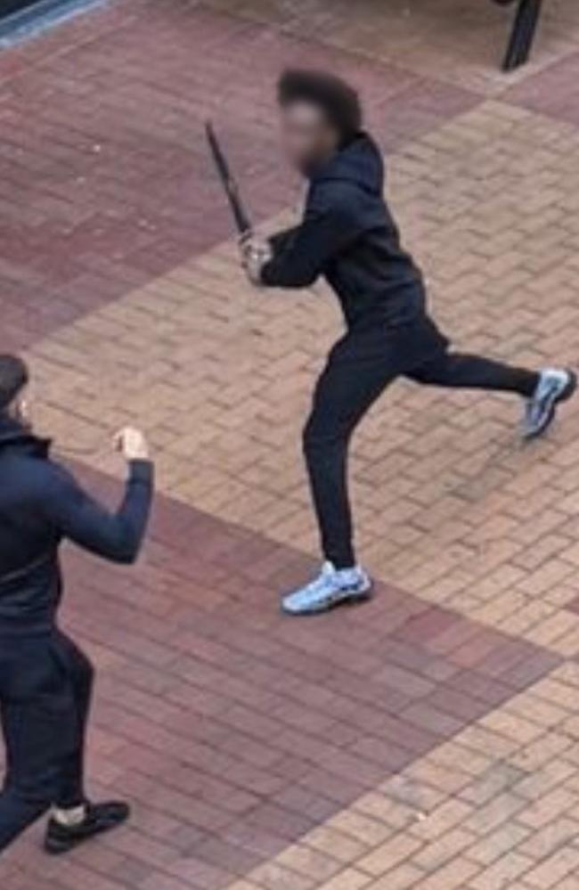 Shoppers were barricaded inside as the chaos unfolded. Picture: Facebook
