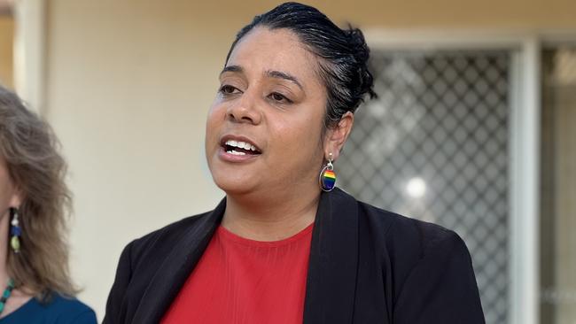 Urban Housing Minister Ngaree Ah Kit, as the NT government releases an EOI to transfer another 269 public houses to the community housing provider sector. Picture: Fia Walsh.