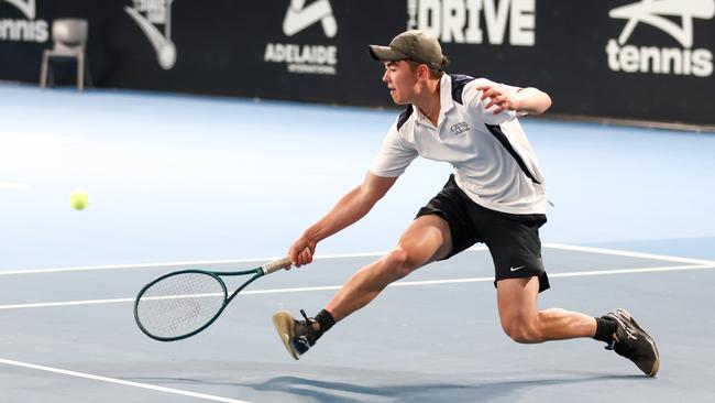 Action from the 2024 Tennis SA State League Grand Finals. Picture: Peter Mundy.