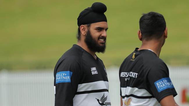 Harjas Singh of Western Suburbs at Pratten Park on November 19, 2022 in Ashfield. (Photo by Jeremy Ng / Daily Telegraph NewsLocal)