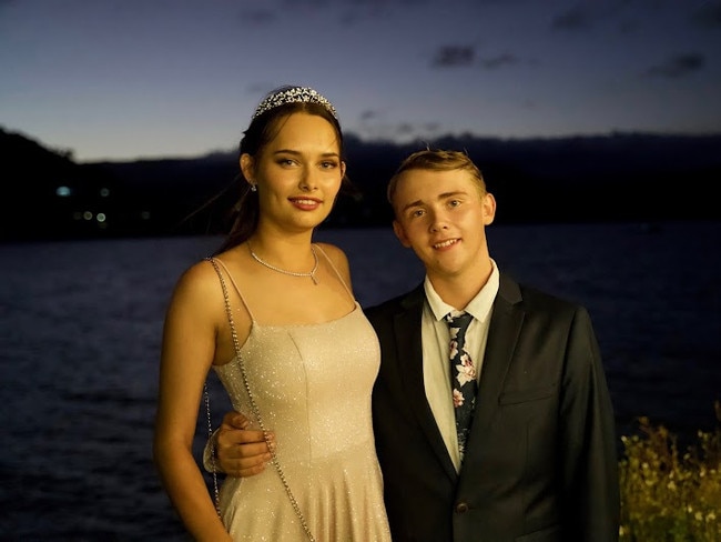 Sabine Turner and Adam Osborne arriving at the Proserpine State High School Year 12 Formal held at the Whitsunday Marine Club on Wednesday, November 16, 2022.