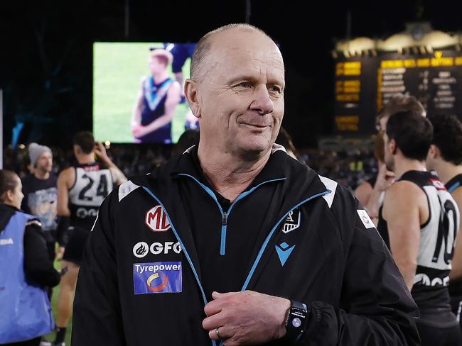 Ken Hinkley is in the spotlight. Picture: Michael Klein