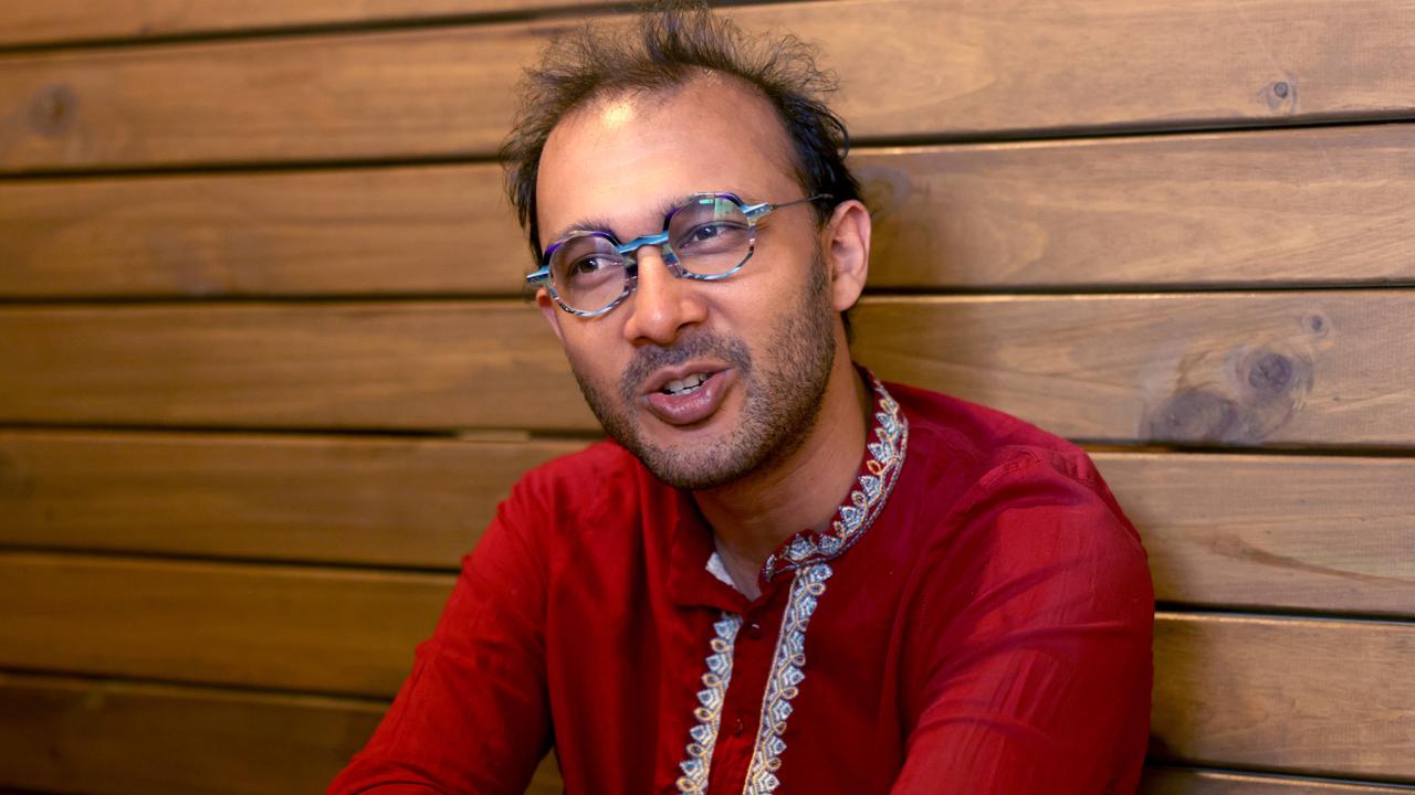 Former councillor and greens candidate for state government Jonathan Sri sits down for High Steaks at Taro's Ramen, Stones Corner. Photo: Steve Pohlner