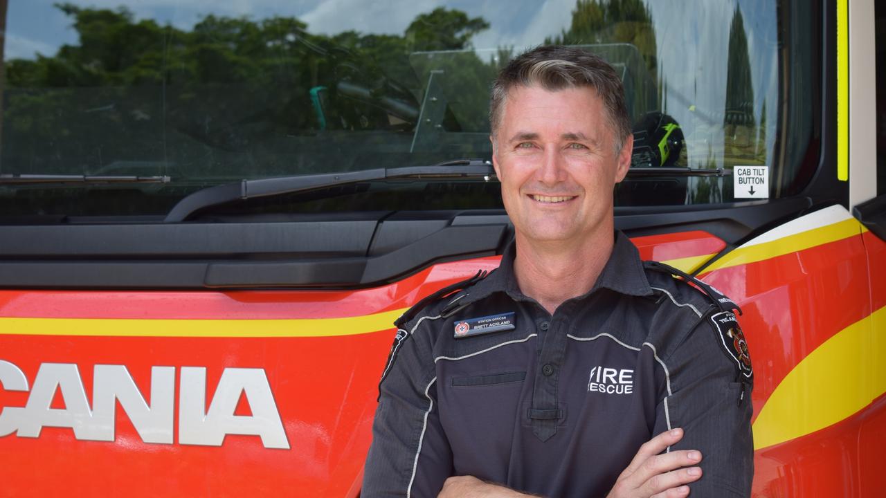 South Townsville Fire and Rescue Service station manager Brett Ackland spent Christmas at work. Picture: Holly Fishlock.