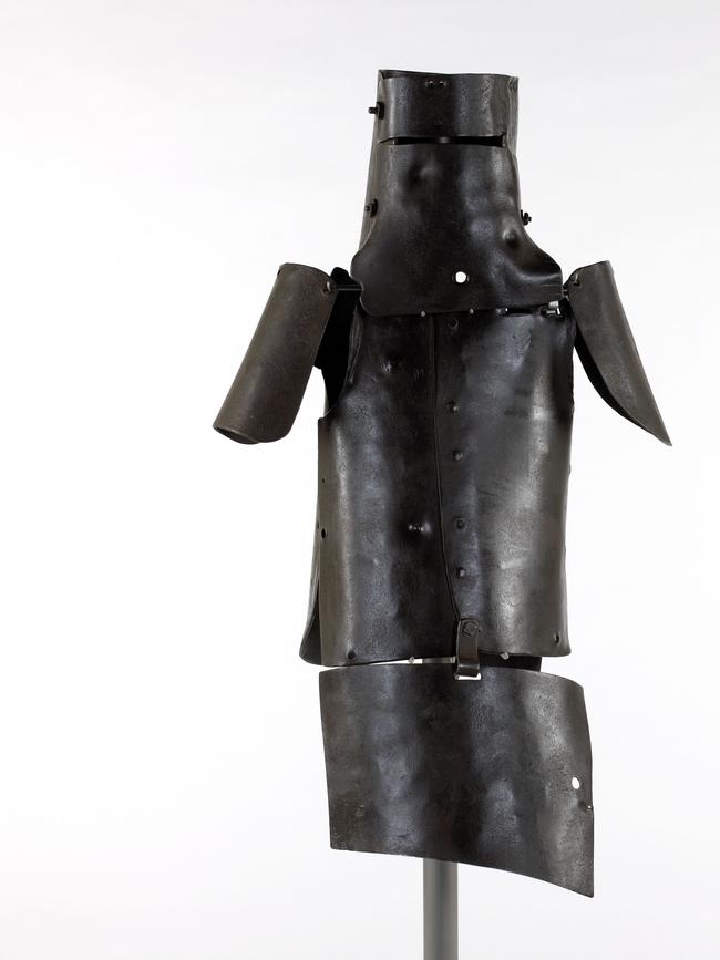 Armour worn by Ned Kelly at the siege of Glenrowan on 28 June 1880, courtesy of Museums Victoria.