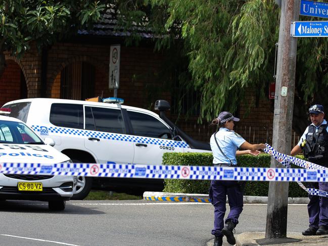SYDNEY, AUSTRALIA - NewsWire Photos FEBRUARY 09, 2021, Police are seen at Universal Street in Eastlakes where the streets have been blocked off due to a police operation in Sydney, Australia. Picture: NCA NewsWire / Gaye Gerard