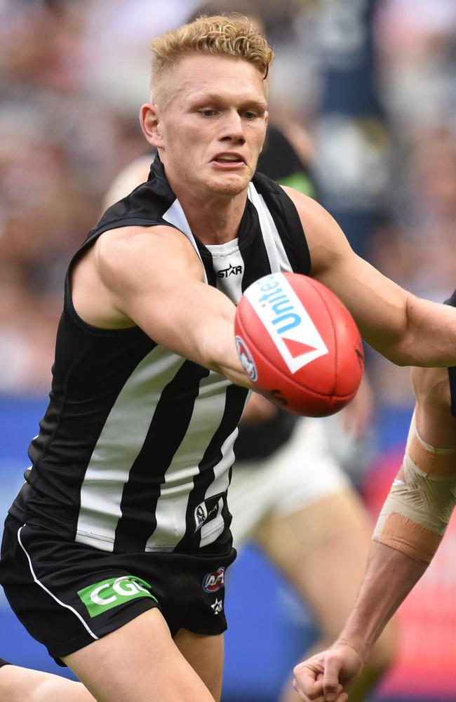Adam Treloar says some tough love is needed at the Pies. Picture: AAP