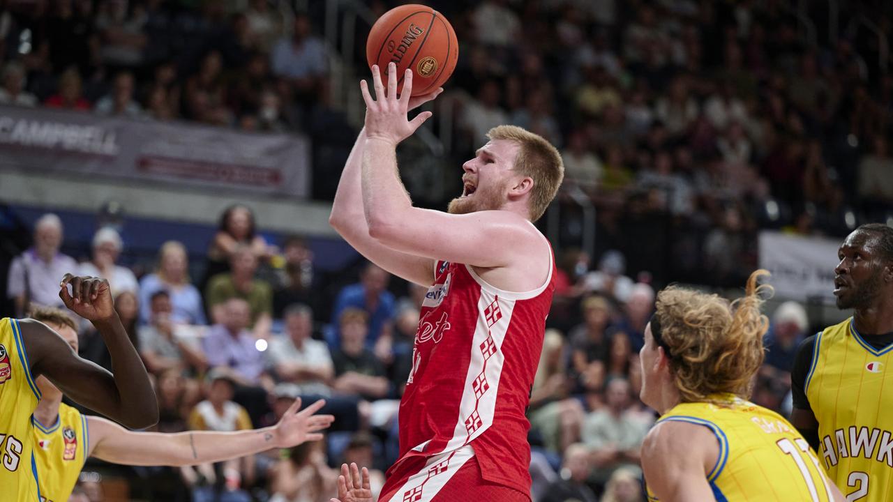 Harry Froling playing in Wollongong against the Illawarra Hawks on January 21, hours before he was knocked out in an alleged one-punch attack. Picture: Getty Images