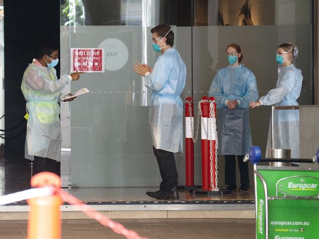 MELBOURNE, AUSTRALIA - NewsWire Photos JANUARY 21 2021: Australian Open tennis players and officials in quarantine ahead of the Australian Open. Grand Hyatt.   Picture: NCA NewsWire / Sarah Matray