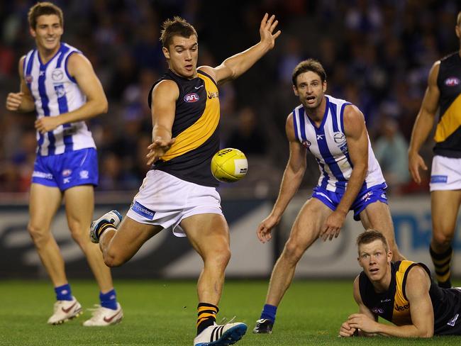 The first time Dusty polled three Brownlow votes. Picture: Quinn Rooney/Getty Images