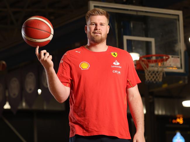 Former Bullets player Harry Froling who was in Wollongong watching his brother’s NBL game. Picture: Liam Kidston