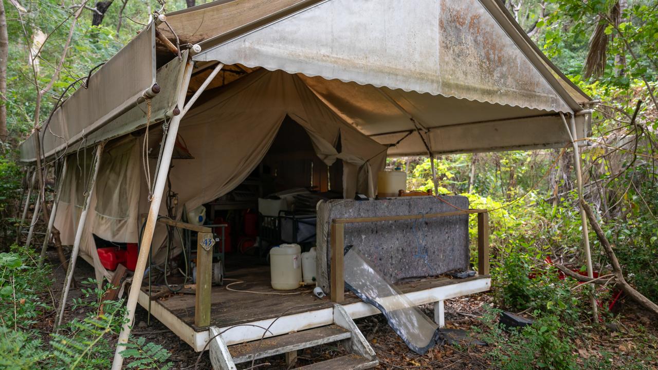 The once luxury resort on the island had been left to fall apart. Picture: Emily Barker