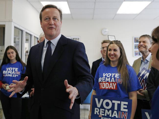 Prime Minister David Cameron speaks during an EU referendum-related visit to a small family business in south London this week.