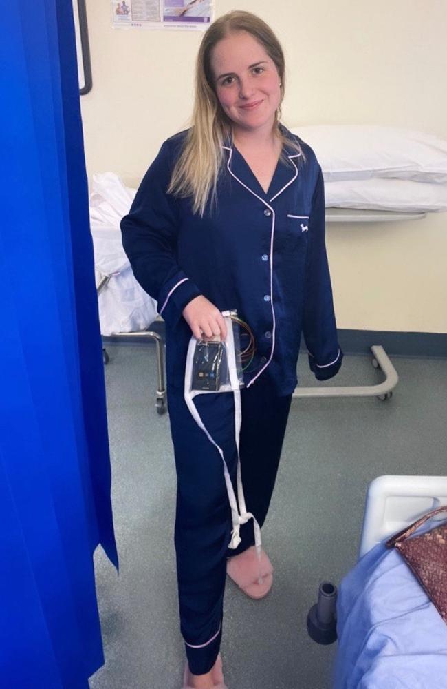 Ellie Peacock was hospitalised for blood clots after receiving a COVID-19 jab.