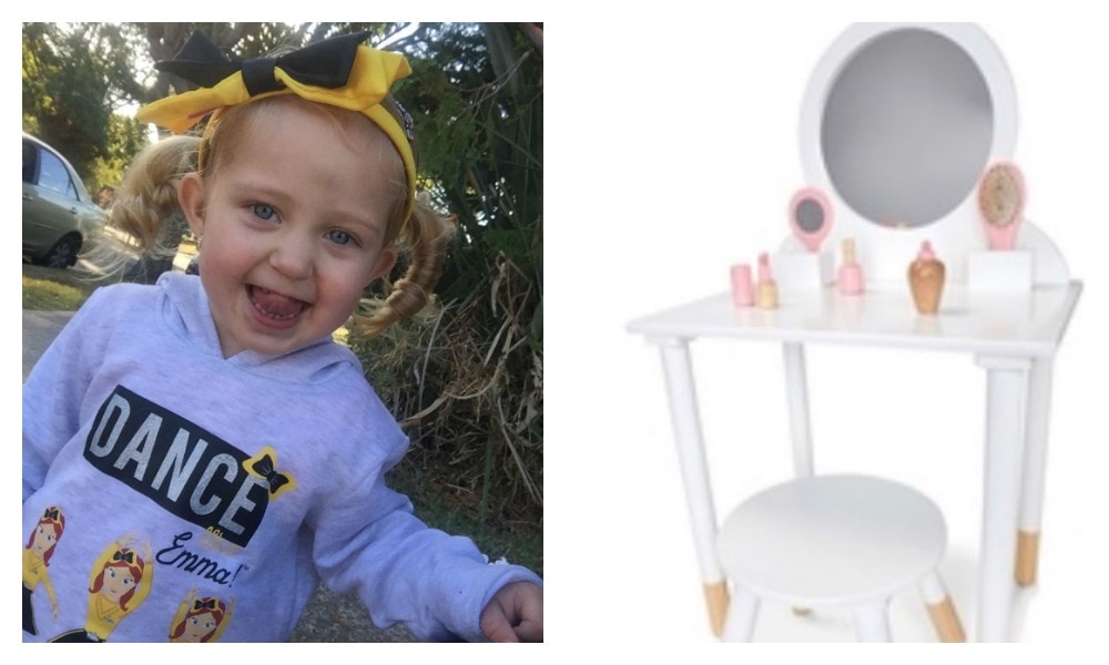 Kmart kids makeup table sale