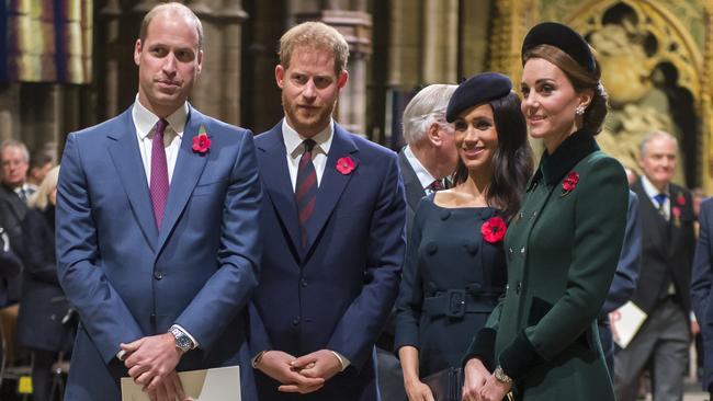 The brothers have been at odds for years, even before Harry and wife Meghan Markle quit the royal family. Picture: Paul Grover – WPA Pool/Getty Images