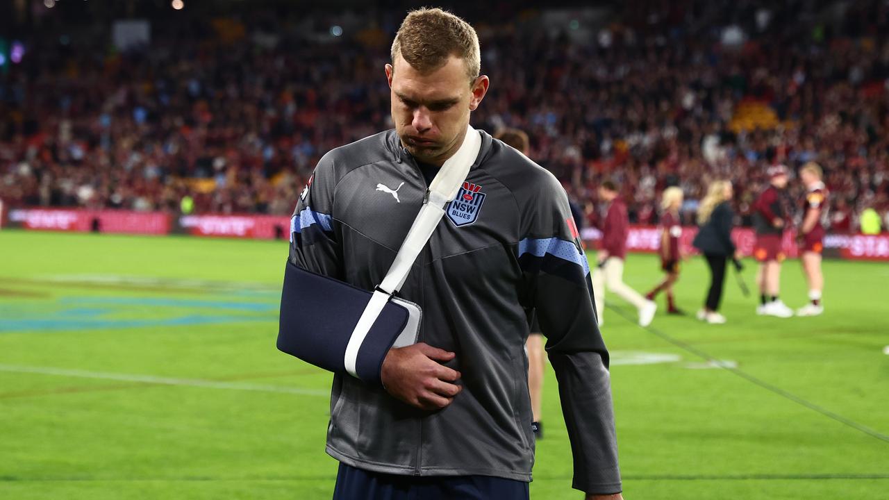 Tom Trbojevic has been sidelined since injuring his pec during State of Origin. Picture: Getty Images