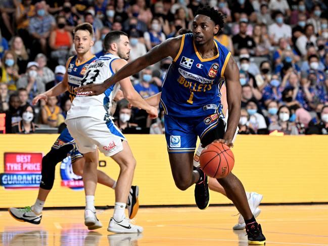 Robert Franks was a standout for the Brisbane Bullets. Picture: Bradley Kanaris/Getty Images