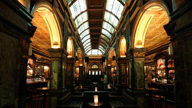 Marble Bar at the Hilton Hotel in Sydney is always a popular spot. Picture: Richard Dobson