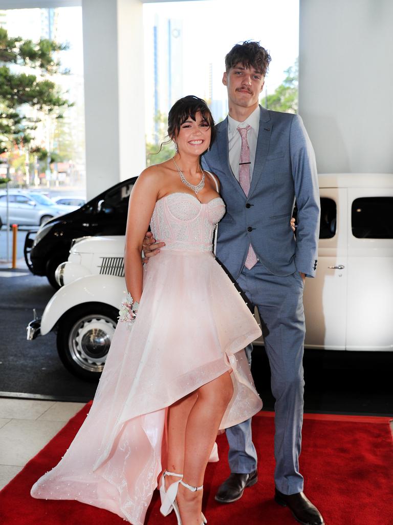 20th November 2020, - Shakaylah Hill and Eli Brown - Upper Coomera State High formal held at Mantra on View Surfers paradise, Gold Coast. Photo: Scott Powick Newscorp