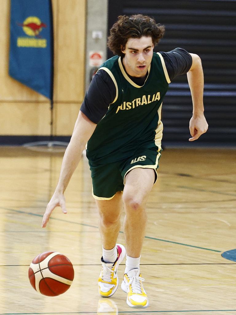 Josh Giddey is ready to make his mark on a familiar court. Picture: Brendan Radke