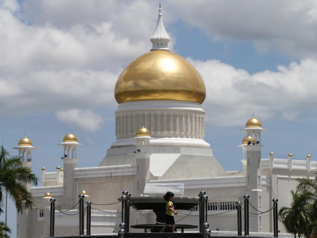 Sultan Omar Ali Saifuddien Mosque, one of Brunei’s most famous landmarks. Picture: AP/Vincent Thian