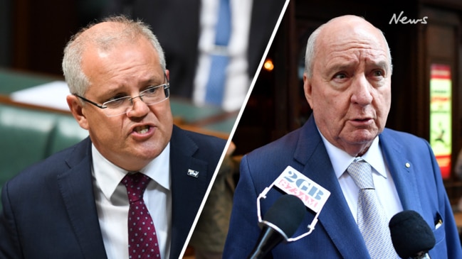 Scott Morrison in tense interview with Alan Jones following emotional phone call from farmer