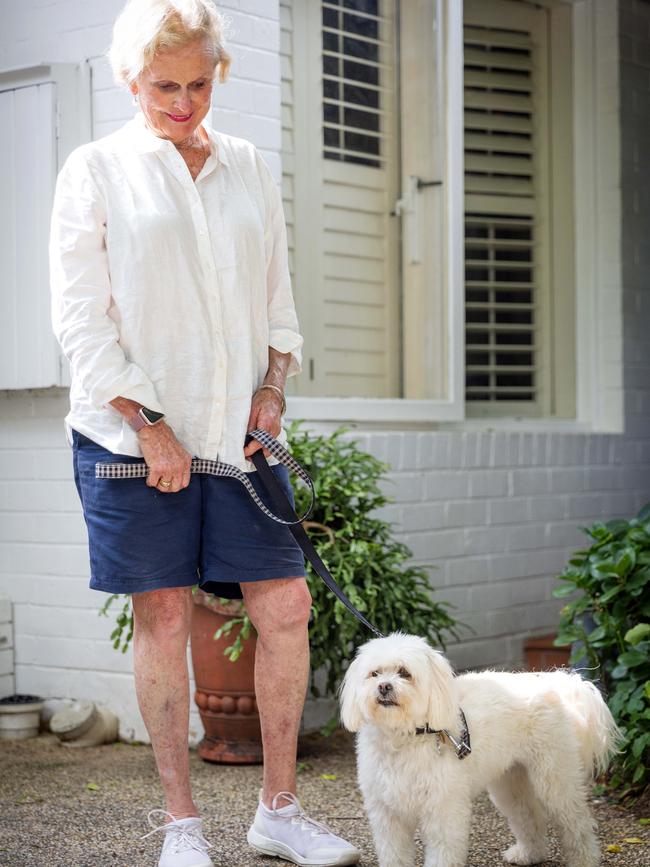 Clarrie with owner Judy Murphy outside their Sandringham unit. Picture: Mark Stewart