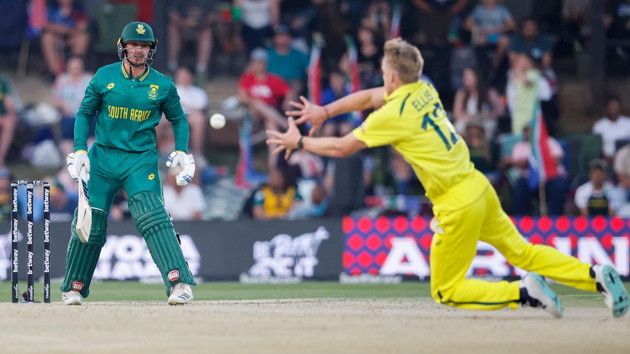 South Africa's Quinton de Kock. Photo by PHILL MAGAKOE / AFP