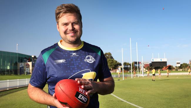 Former Woodville-West Torrens full forward Michael Wundke signed at Glenunga to play with his brothers. Picture: AAP/Dean Martin