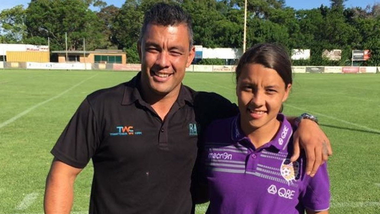 Daniel Kerr with his sister, soccer star Sam Kerr. Picture: Instagram/Supplied