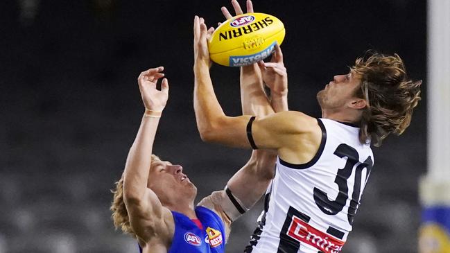 Darcy Moore was a star on and off the field in Round 1. Picture: AAP Images