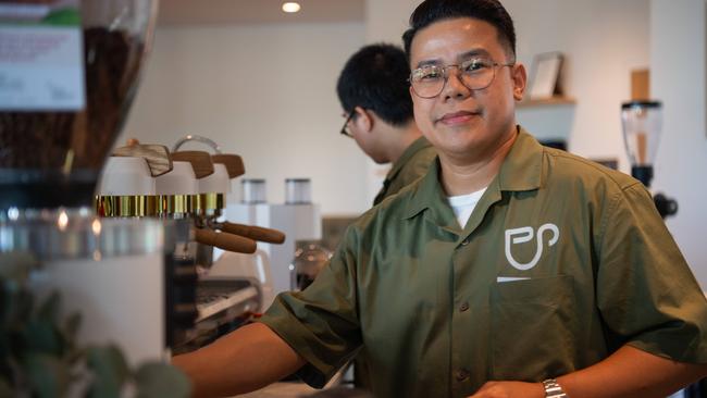 Jayson Javier has opened his second Darwin cafe, Perk and Palate. Picture: Pema Tamang Pakhrin