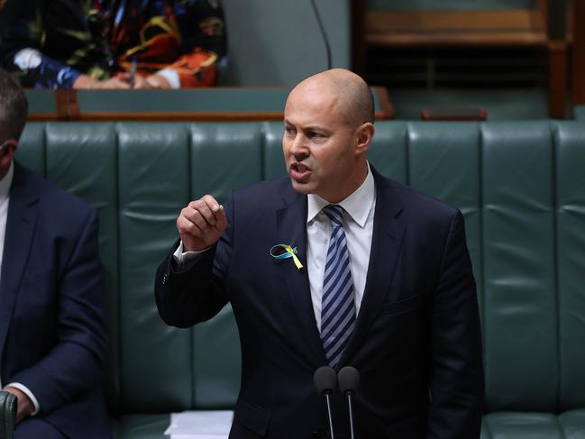 Treasurer Josh Frydenberg unveiled an $8.6bn cost of living package to help Australians struggling with rising commodity prices. Picture: NCA NewsWire / Gary Ramage