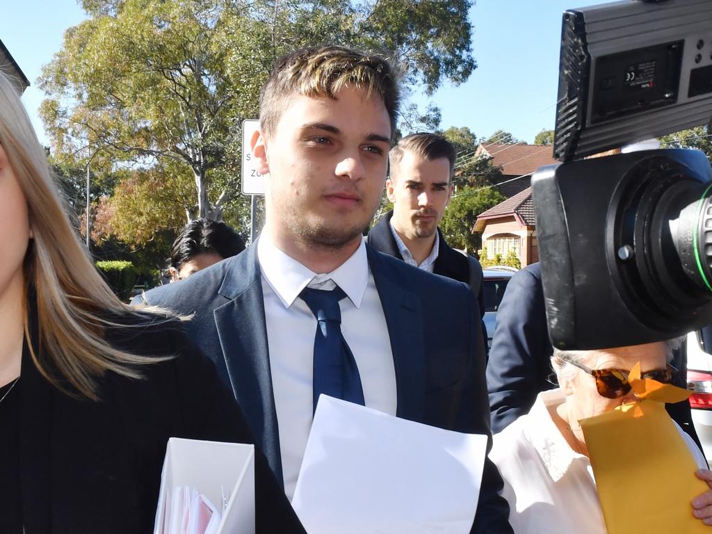 Towns leaves the Sutherland Local Court on Thursday. Picture: Dean Lewins