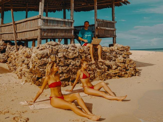 He’s often surrounded by beautiful women. Picture: Timothy Sykes