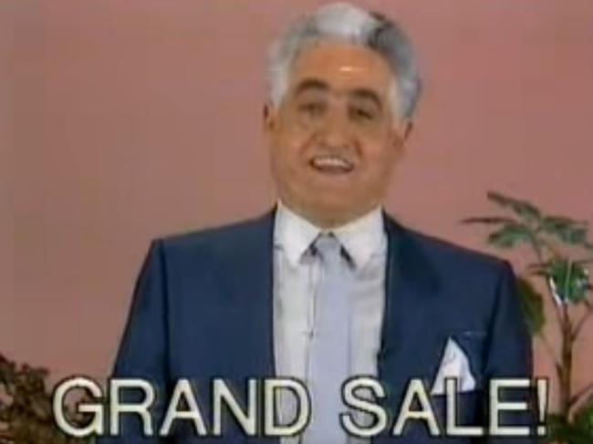 While there is no “grand sale”, Franco Cozzo’s new jingle still spruiks “Footiscray”.