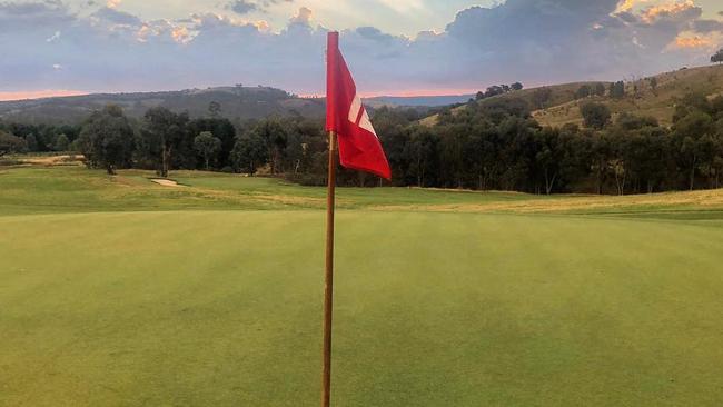 David Evans’ private golf course Cathedral Lodge in Victoria.