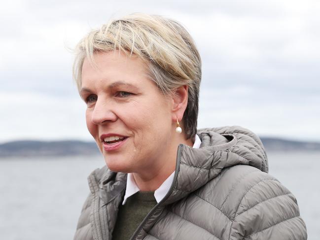 Federal Environment Minister Tanya Plibersek in Hobart in relation to the spotted handfish.  Picture: Nikki Davis-Jones