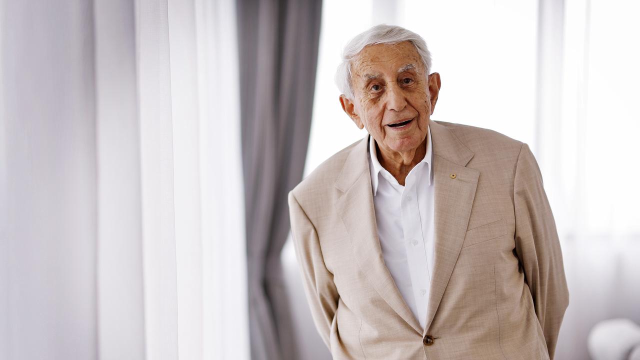 Harry Triguboff in the penthouse of the Meriton Tower on Kent St in the city. Picture: Sam Ruttyn