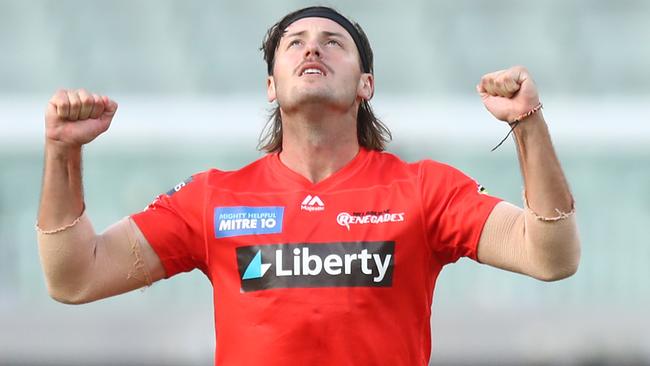 A stunning performance from Zak Evans inspired the Renegades to victory over Hobart Hurricanes. Picture: Getty Images