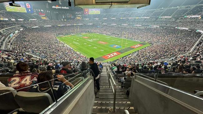 More than 40,000 fans attended Allegiant Stadium. Picture: NRL Photos