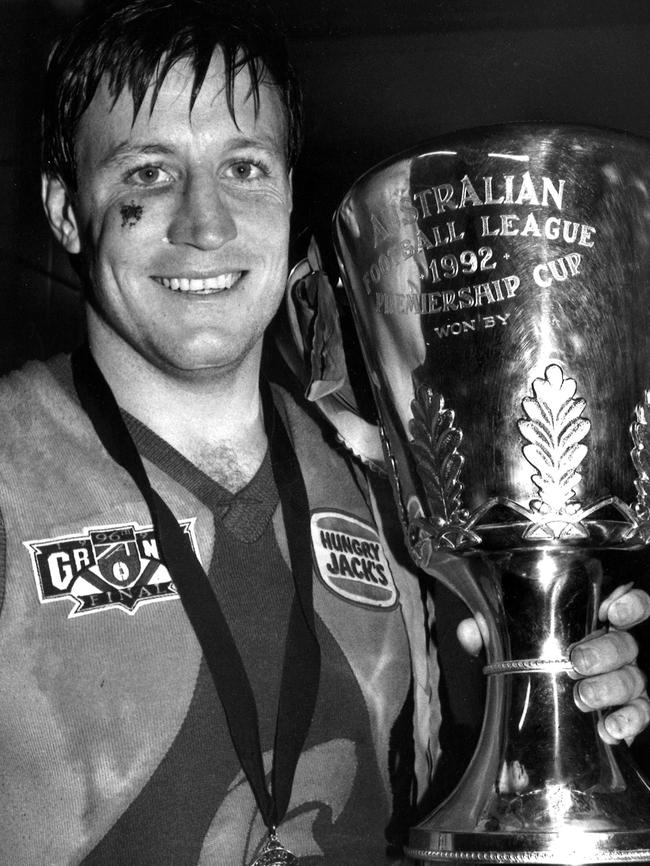 John Worsfold the West Coast premiership captain in 1992.