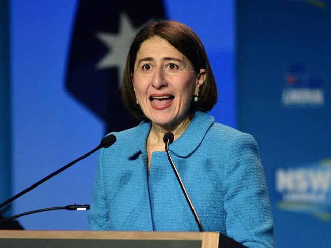 NSW Premier Gladys Berejiklian is standing by Mr Sidoti. Picture: AAP/Bianca De Marchi